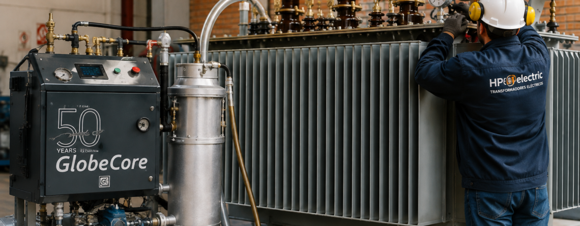 Tratamiento por termovacío en transformadores eléctricos en aceite